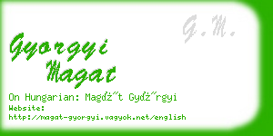 gyorgyi magat business card